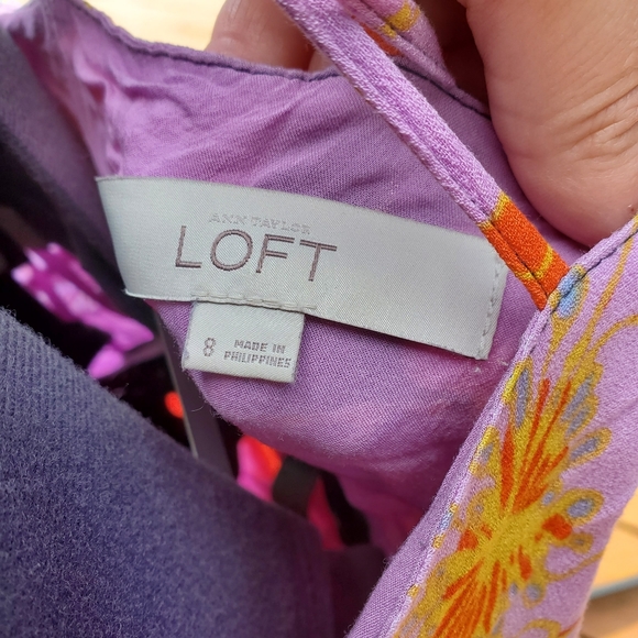 Ann Taylor Loft strappy maxi floral dress - Picture 3 of 4